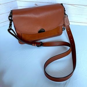 COACH 73547 Dreamer Leather Saddle Bag